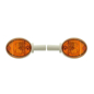 Preview: Set Schwalbe Blinker orange weiss 6 und 12V Lenkerblinker Vogelserie
