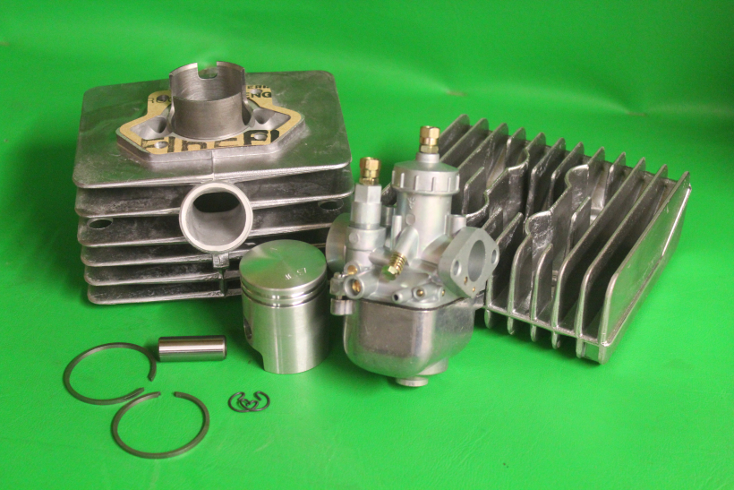 ssw Tuning Zylinder 60ccm 4Kanal 2Ring Kolben +19N 1-11 BVF Vergaser pass.für Simson S51, SR50, Schwalbe KR51/2
