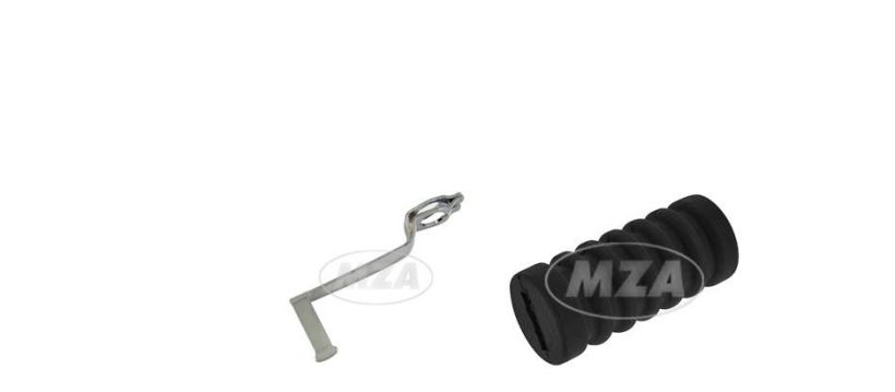 Fußschalthebel verchromt mit Gummi für Simson Fahrzeuge S51,S53,S83