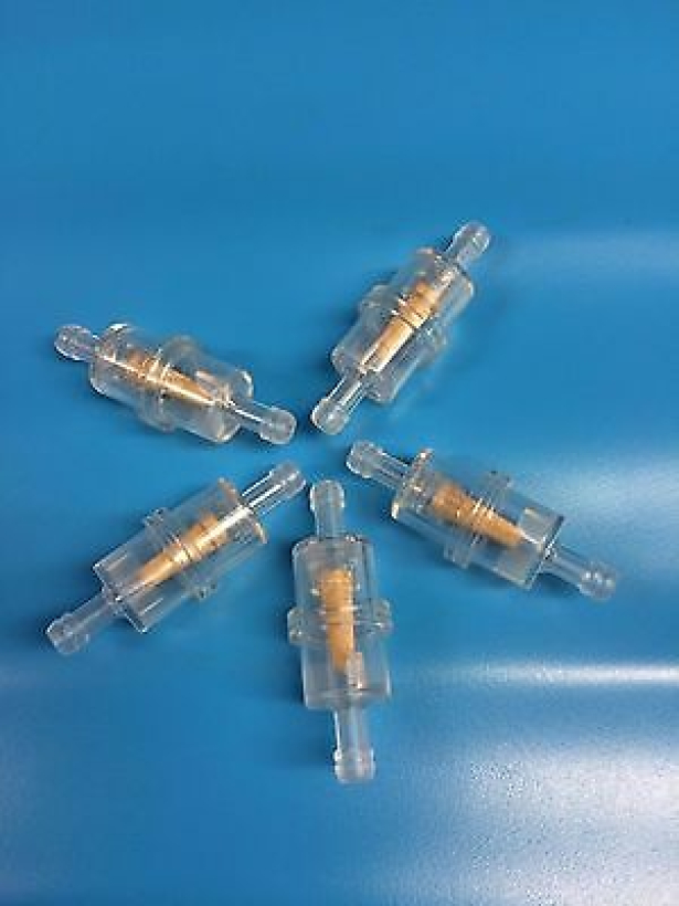 5x Benzinfilter 5mm Simson KR51 S51 Moped Mokick Kraftstofff. Messinggranulat