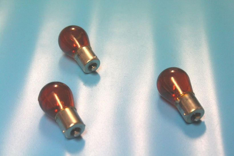 3 Stück Birne Glühbirne Glühlampe 6v 21W Orange