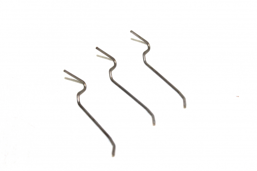 3x Haltefeder Spange zum Frontring Vorderteil Scheinwerfer Simson S51 S70 SR4-1