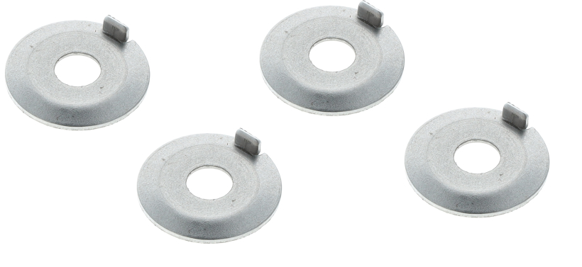 4x Sicherungsblech mit Nase DIN432 - 5,3x17x0,75 - f. Kupplung Motor M500-M700