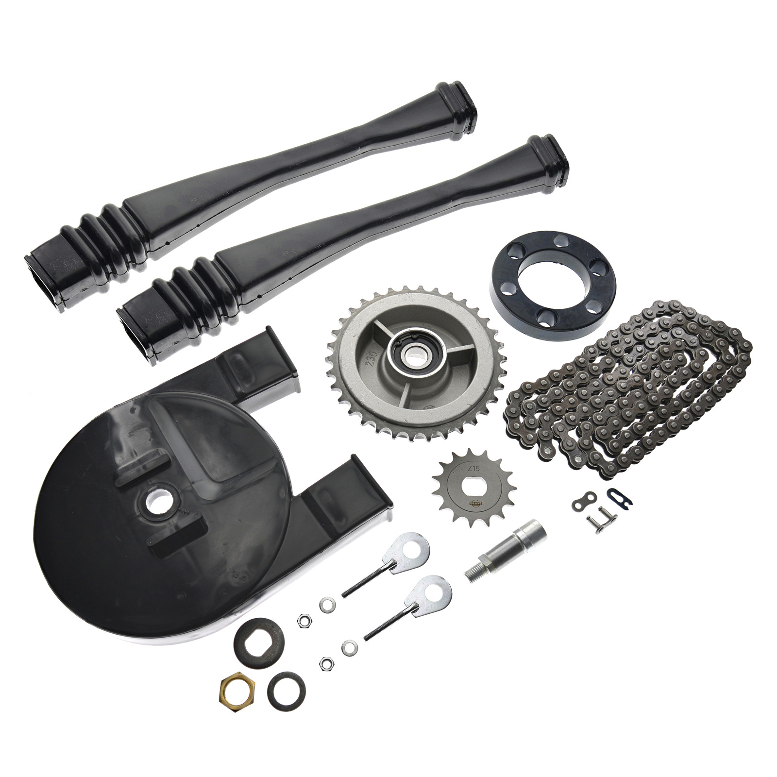 Antriebsteile-Set S51 – 14-teilig Mit Kette, Kettenschutz, Ritzel & Mehr, Für S51-S70 Modelle