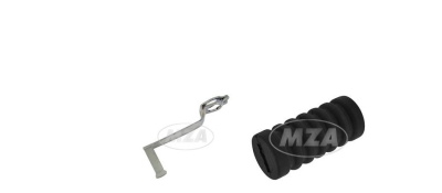 Fußschalthebel verchromt mit Gummi für Simson Fahrzeuge S51,S53,S83