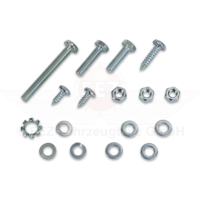 Normteile Schrauben Gehäusemittelteil S50, S51Batteriehalter, Hupe 17 teilig