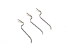 3x Haltefeder Spange zum Frontring Vorderteil Scheinwerfer Simson S51 S70 SR4-1